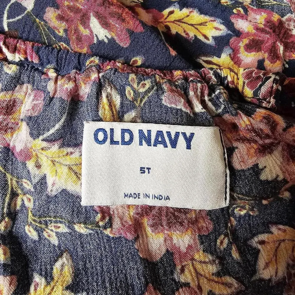 Old Navy Girls' Floral Dress Size 5T - Picture 2 of 3